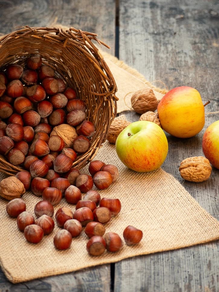Noisettes pour gâteau creusois végétalien