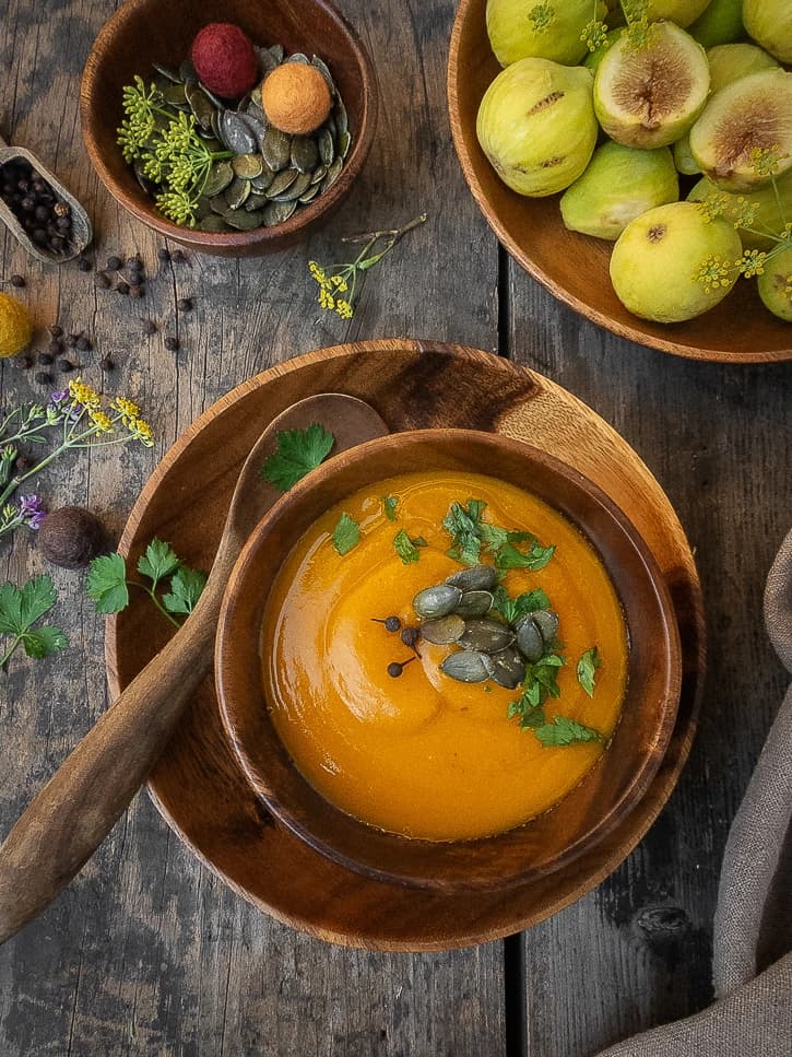 Velouté de potiron vegan