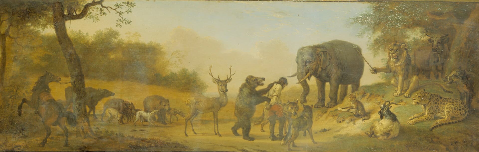 Paulus Potter, Punishment of a Hunter (Hunter and Hounds being Judged)