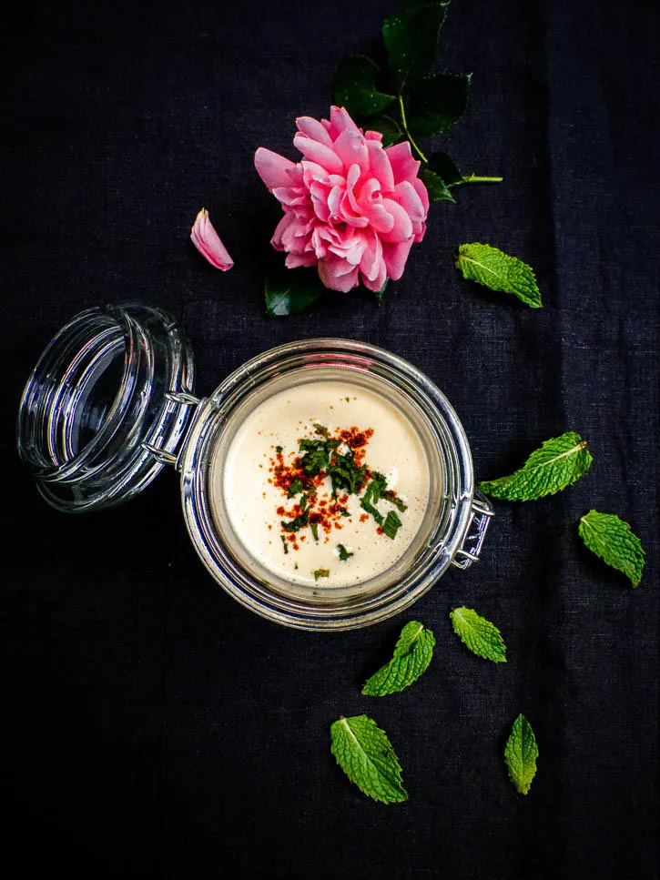 Vinaigrette orientale aux pois chiches et menthe