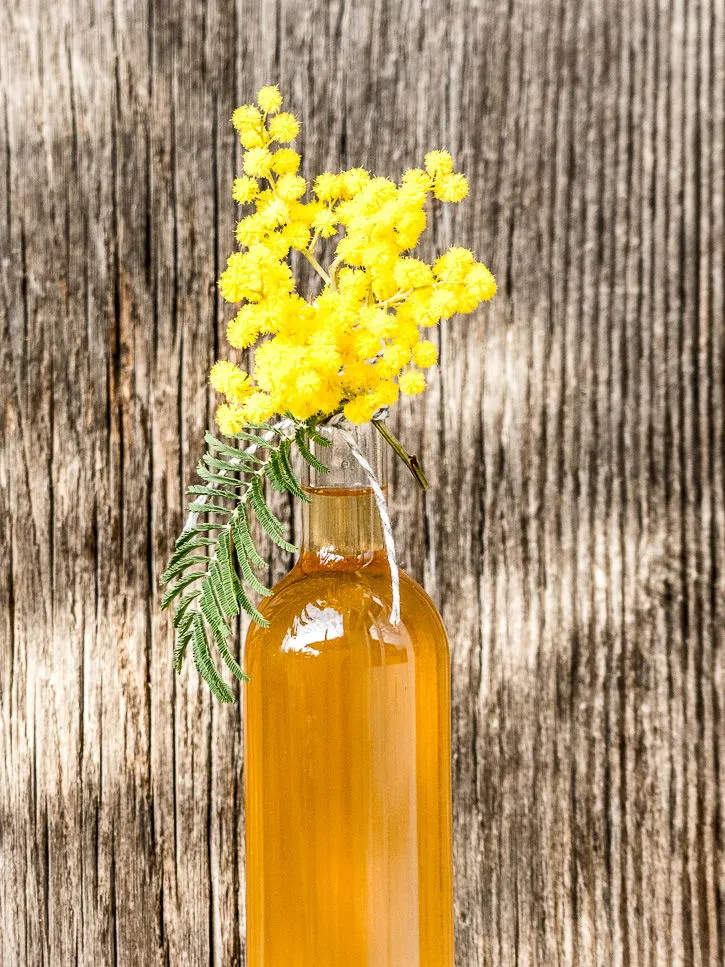 Sirop de fleurs de mimosa sauvage au cédrat