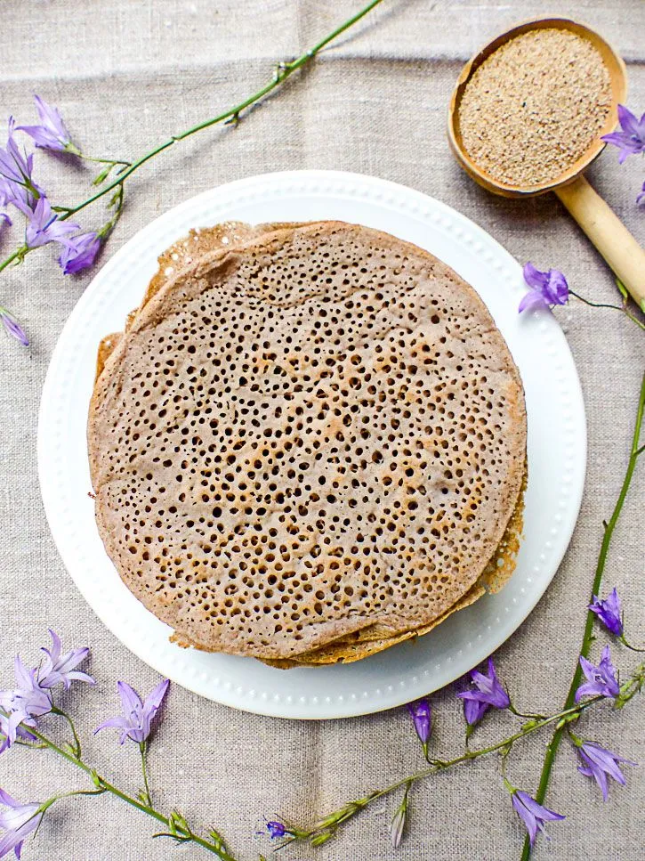 Galettes à la farine de teff #sans gluten