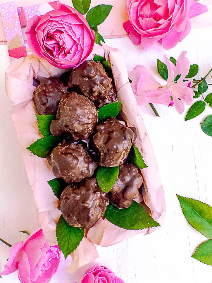 Rochers vegan chocolat noisettes