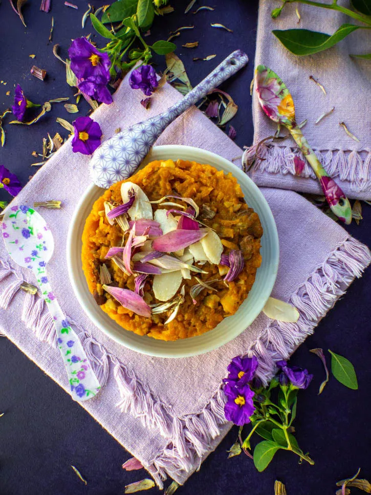 Gajar ka halwa ou halwa de carottes à l’indienne