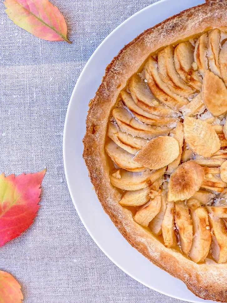 Tarte aux pommes à la bergamote #vegan