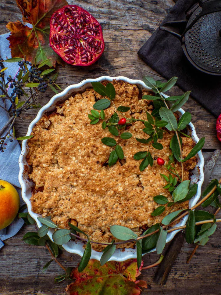 Tarte suédoise aux pommes & crème vanille
