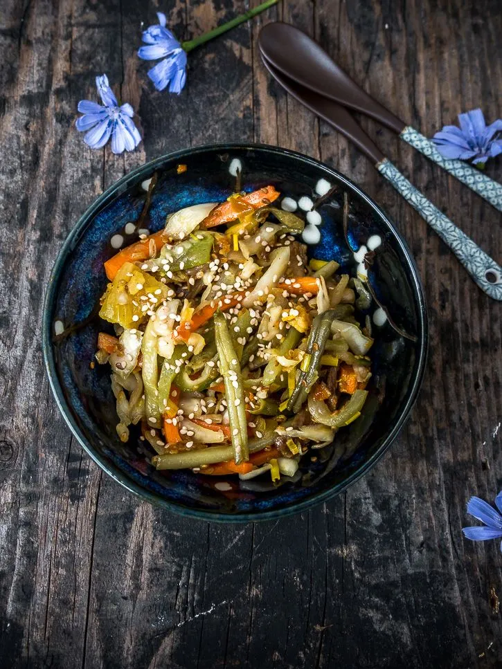 Pickles de légumes malais, les traditionnels acar awak