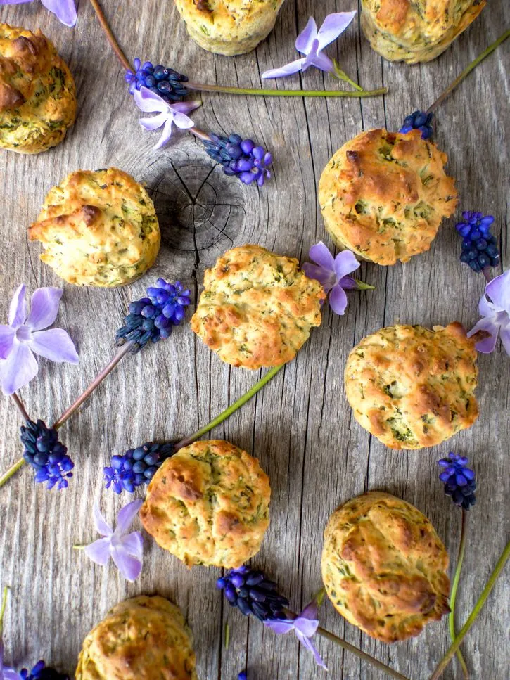 Muffin salé à la roquette #vegan