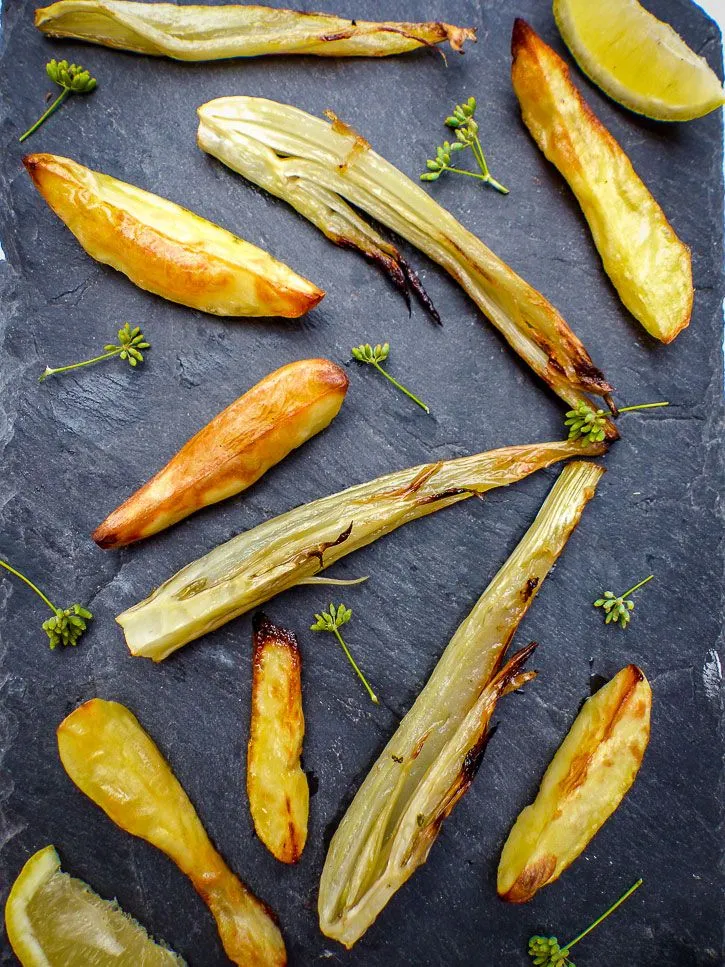 Fenouil et pommes de terre confits au citron