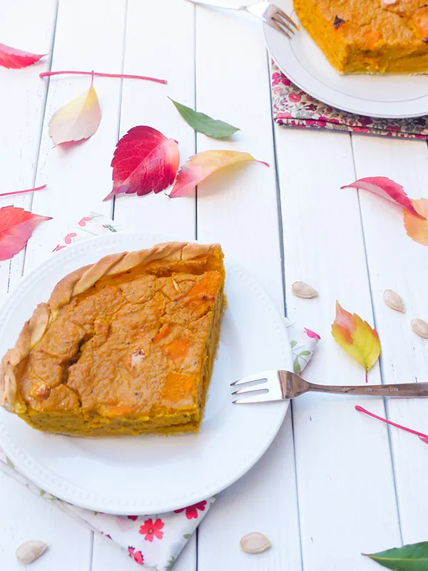 Tarte au potiron et à la carotte
