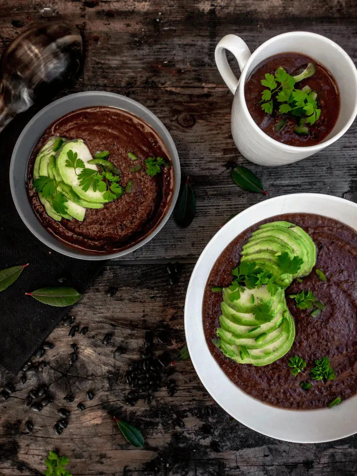 Soupe cubaine aux haricots noirs - Sopa de frijoles negros